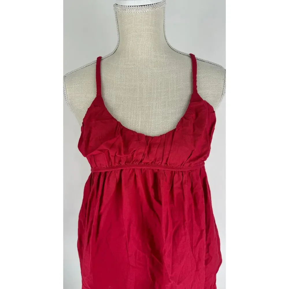 Free People Tell All Mini Dress Womens Medium Red Sleeveless New Low Back - Picture 5 of 13